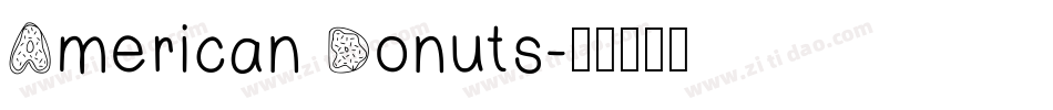 American Donuts字体转换